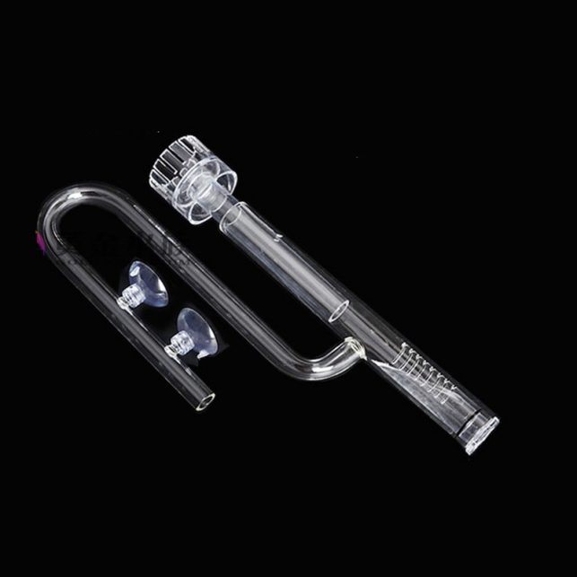 Glass pipe lily poppy peony spin surface skimmer inflow outflow 13mm 17mm aquarium water plant tank filter ADA quality mini nano