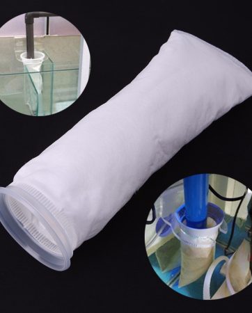 1Pc Aquarium Fish Tank Filter Bag Mesh Net Sump Felt Sock Micron Replacement White Aquarium Filters Accessories C42