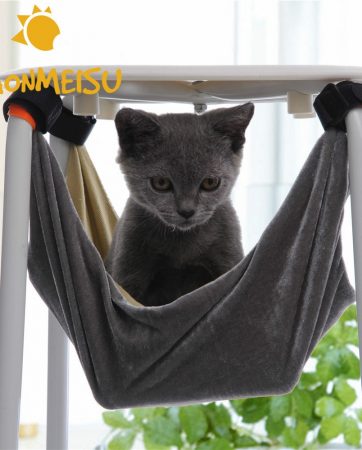 37*37&48*48cm S/M Cat Bed Pet Kitten Cat Hammock Removable Hanging Soft Bed Cages for Chair Kitty Rat Small Pets Swing