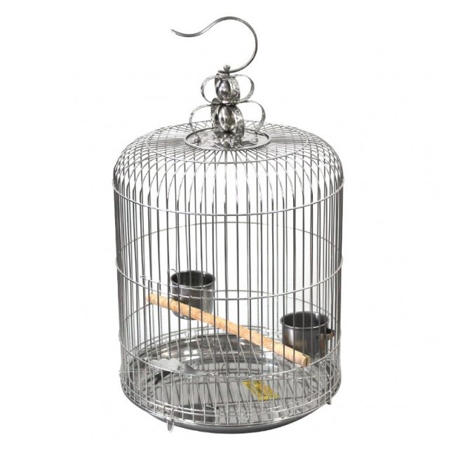 Bird supplies stainless steel round bird cage Starling parrot thrush bird cage ZP01031021