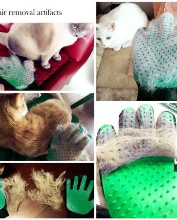 New Pet Brush Glove Comb Cats Grooming Pet Shedding Salon Gloves Comb Hand Shaped Glove Pet Clean Comb For Dogs and Cats