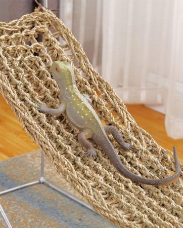 Seaweed Lizard Hammock Swing Pet Lounger Reptile Toy Hanging Bed Mat Small Hermit Crabs Geckos Bed Mats Pet Reptile Accessories