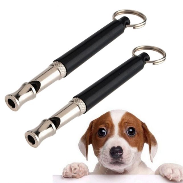1Pcs Pet Dog Cat Training Obedience Black Whistle Ultrasonic Supersonic Sound Pitch Quiet Trainning Whistles Pets Supplies