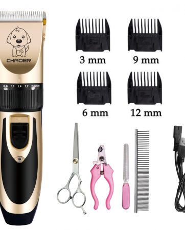 Pet Dog Grooming clipper hair Professional Electrical Trimmer Rechargeable Grooming Tool Low-noise Pet Haircut Shave Machine Set