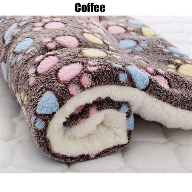 Soft Flannel Pet Mat Dog Bed Thicken Warm Cat Dog Blanket Puppy Sleeping Cover Towel Cushion for small Medium Large Dogs
