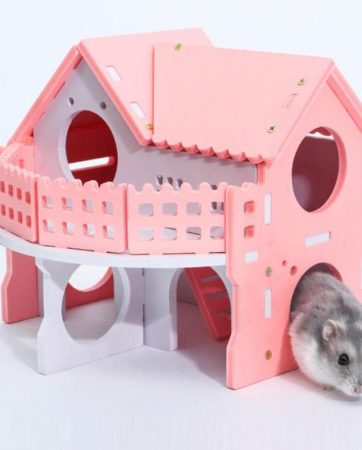 Hamster House Guinea Pig Cages Single-Double layer Skateboard Spinning Wheel Gerbil Mouse Chinchillas Squirrel Hamster Cage