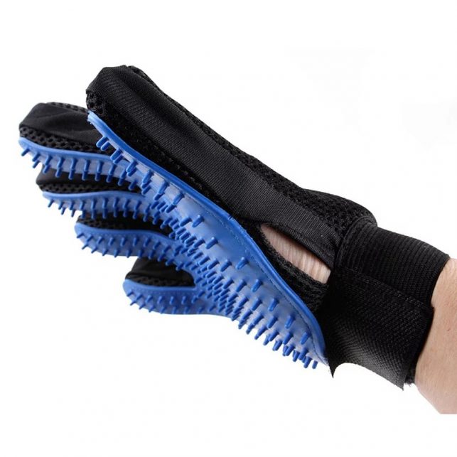 New Pet Brush Glove Comb Cats Grooming Pet Shedding Salon Gloves Comb Hand Shaped Glove Pet Clean Comb For Dogs and Cats