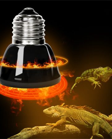 E27 Pet Heating lamp Black Infrared Ceramic Emitter Heat Light Bulb Pet Brooder Chickens Reptile Lamp 25W 50W 75W 100W 220-240V